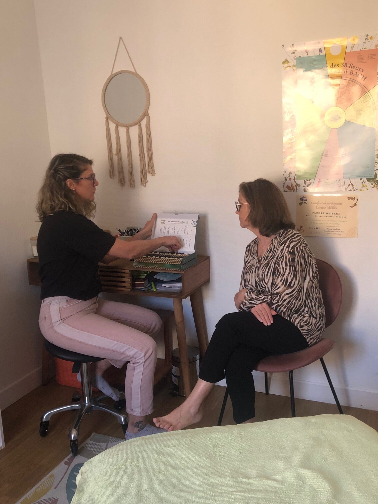 consultation de fLeurs de Bach